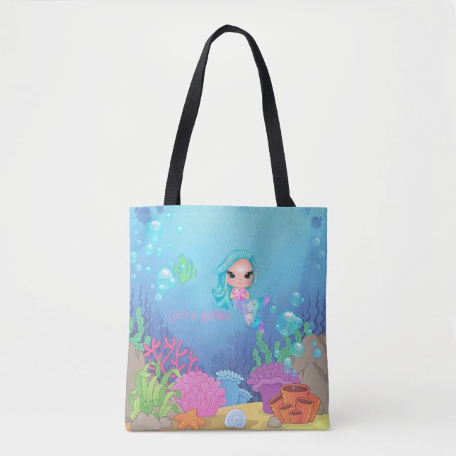 Tote Bag Sirène personnalisée (Devant)