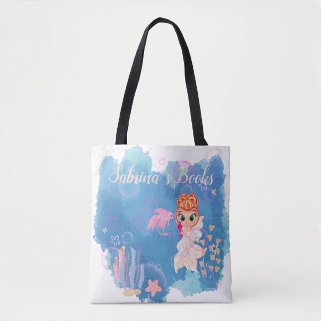 Tote Bag Sirène personnalisée (Devant)