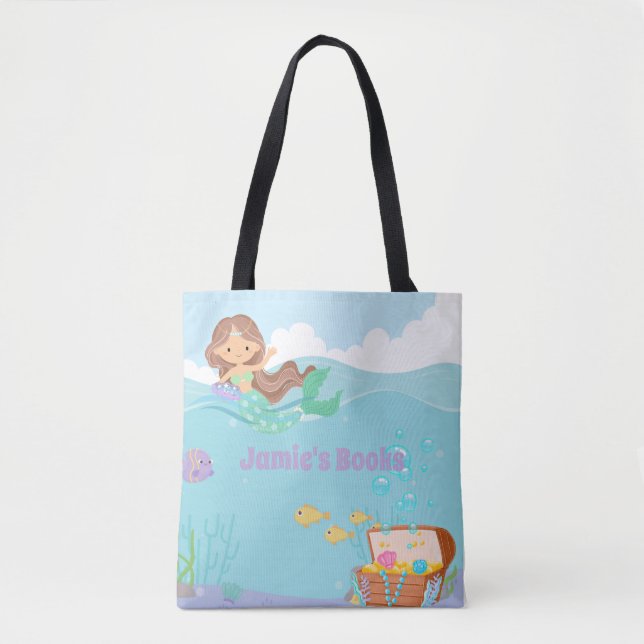 Tote Bag Sirène personnalisée (Devant)