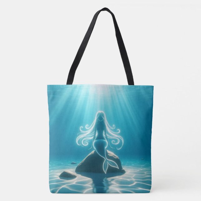 Tote Bag Sirène sous-marine éclairée (Devant)