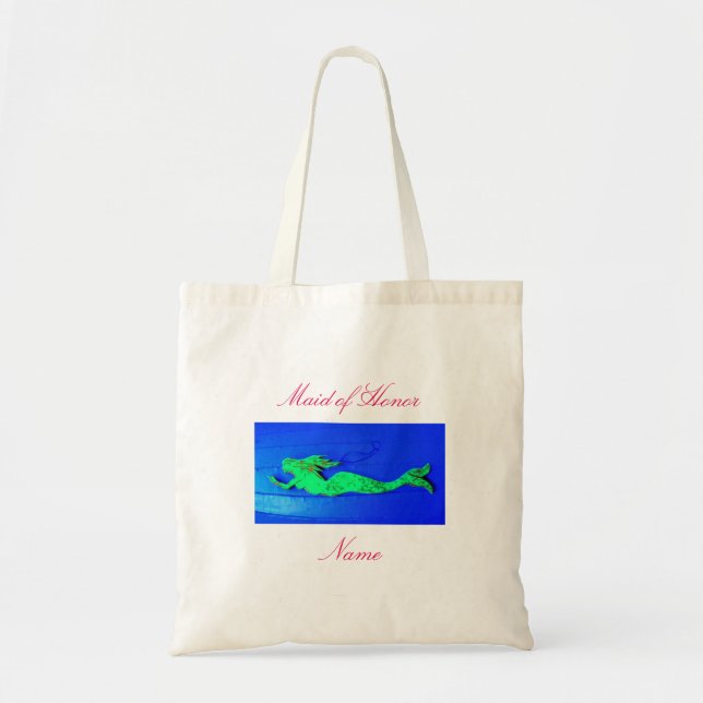 Tote Bag Sirène verte d'honneur (Devant)