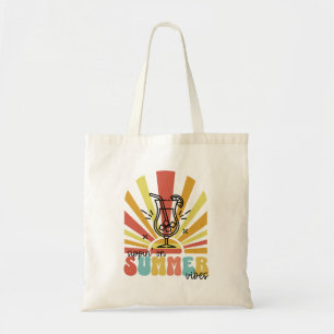 Tote Bag Sirop Sur Les Vibrations De L'été, Soleil Rétro, V