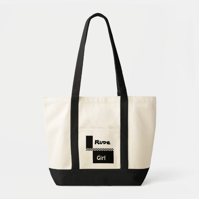 Tote Bag ska checks1, grossier, fille (Devant)