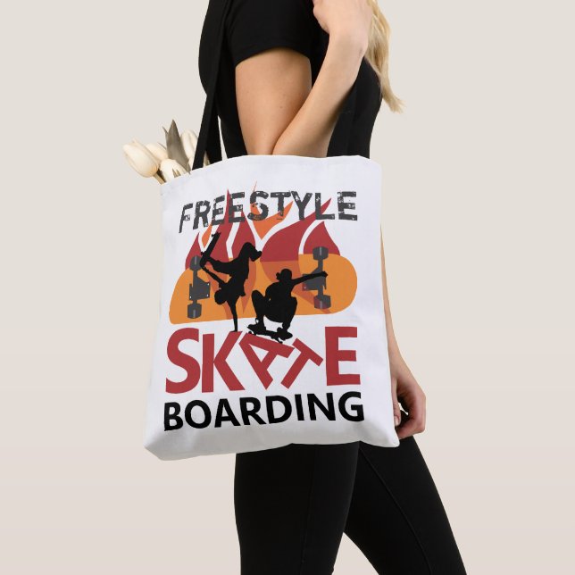 Tote Bag Skate acrobatique (De près)