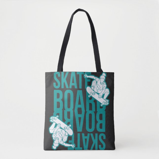 Tote Bag skateboard  (Devant)
