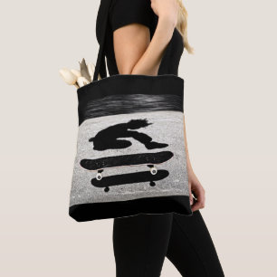 Tote Bag skateboard pris en sandwich