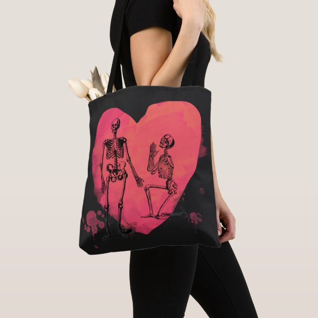 Tote Bag Skeleton Love (De près)