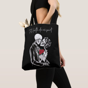 Tote Bag Skelton Les amoureux jusqu'à la mort nous séparent