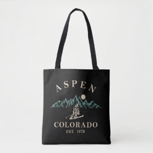 Tote Bag Ski d'Aspen Colorado