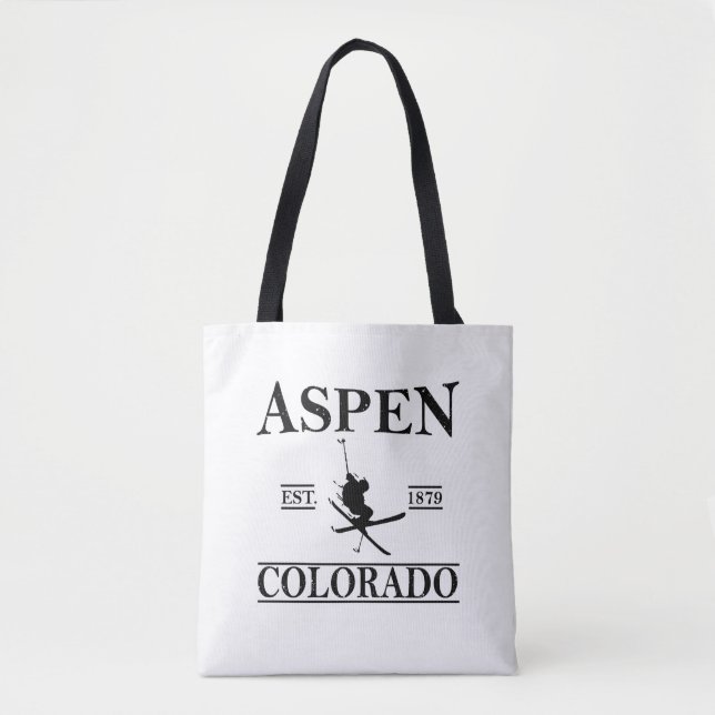 Tote Bag Ski d'Aspen Colorado (Devant)
