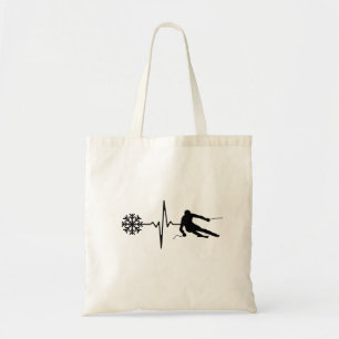 Tote Bag Ski - Ski Heartbeat