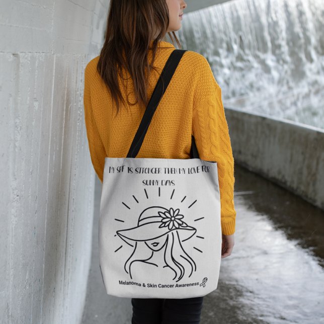 Tote Bag Skin Canner Melanoma Sensibilisation Sun Safety Fo (Créateur téléchargé)