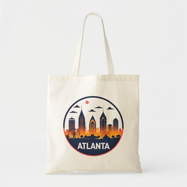 Tote Bag Skyline Atlanta Georgia (Devant)