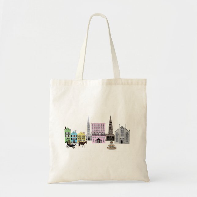 Tote Bag skyline charleston (Devant)