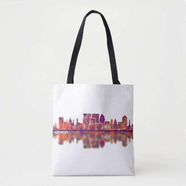 Tote Bag Skyline de Gênes (Devant)