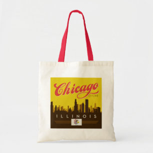 Tote Bag Skyline de l'Illinois