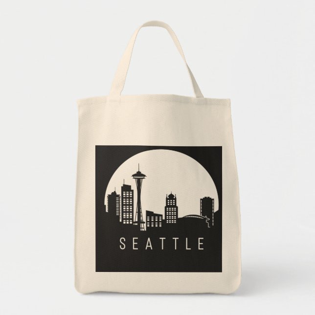 Tote Bag Skyline de Seattle City (Devant)