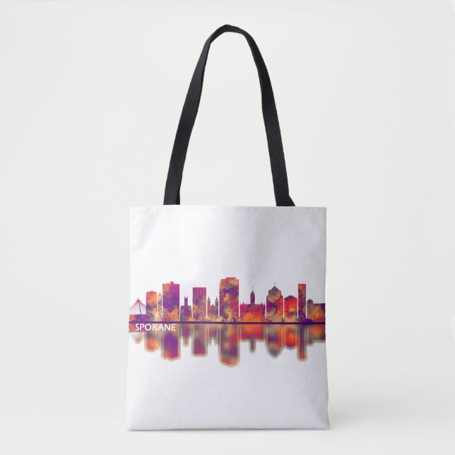 Tote Bag Skyline de Spokane (Devant)