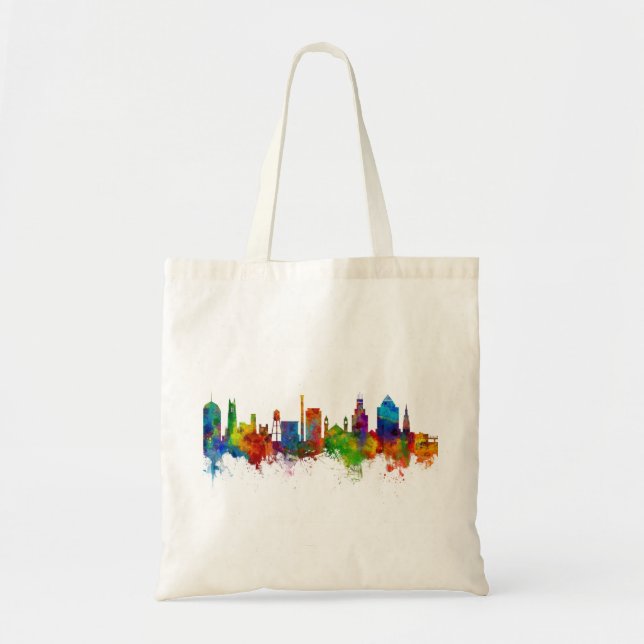 Tote Bag Skyline Durham Caroline du Nord (Devant)