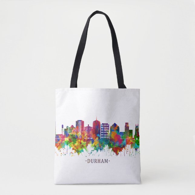 Tote Bag Skyline Durham Caroline du Nord (Devant)