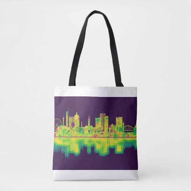Tote Bag Skyline écossaise de Glasgow (Devant)