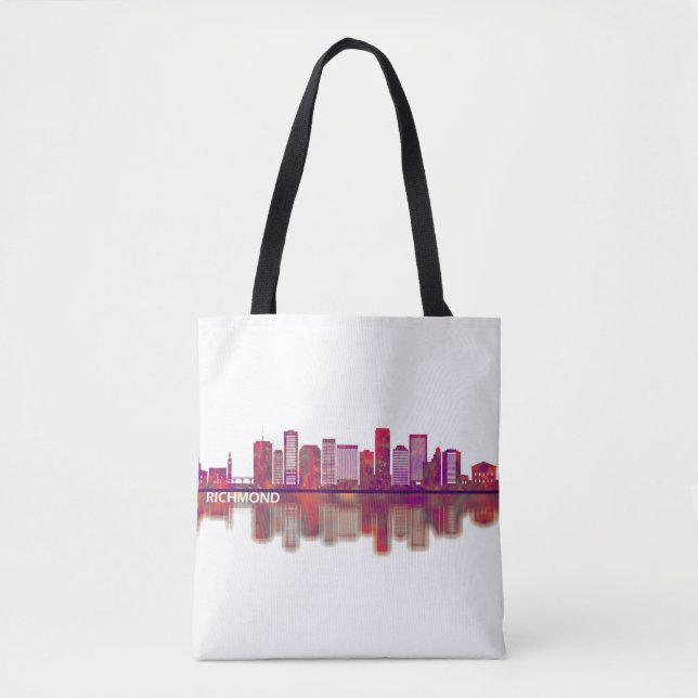 Tote Bag Skyline Richmond Virginia (Devant)