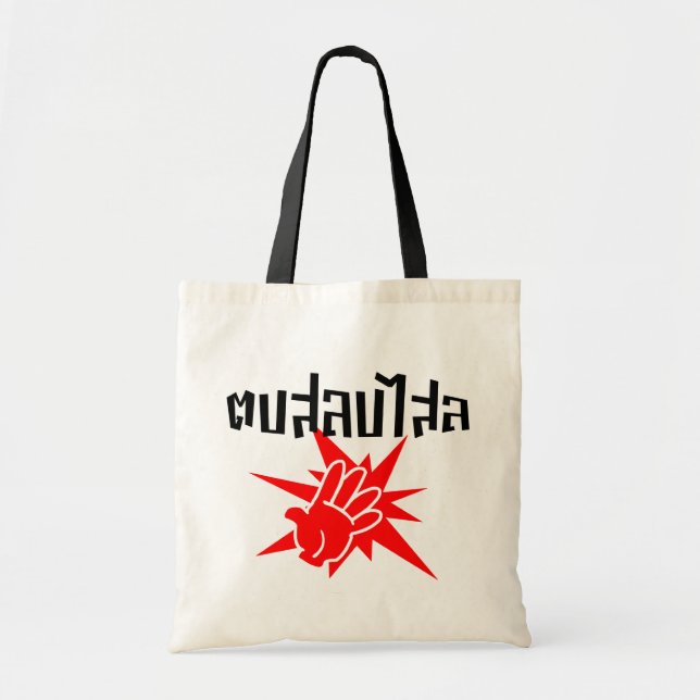 Tote Bag Slap You Silly › Dop Salop Salai in Thai Script ♥ (Devant)