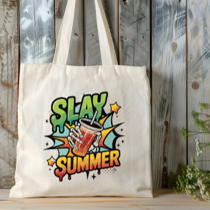 Tote Bag Slay Summer" Thé de bulle