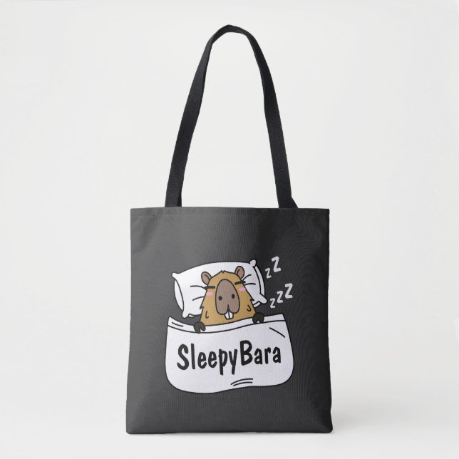 Tote Bag Sleepybara Rodents (Devant)