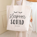 Tote Bag Slepover Squad Editable Color Stwood Party<br><div class="desc">Cette belle conception peut être customisée à vos combinaisons de couleurs préférées. Ça fait un grand cadeau ! Trouvez des articles de papeterie et des cadeaux élégants dans notre boutique : www.berryberrysweet.com.</div>