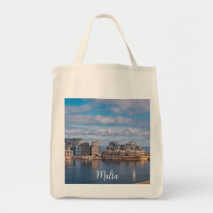 Tote Bag Sliema harbour and skyscrapers in Malta