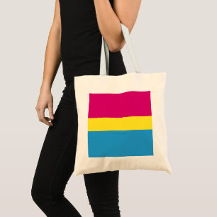 Tote Bag SlipperyJoe pansexuel drapeau de la fierté rose am