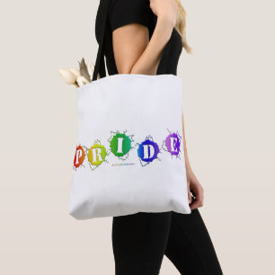 Tote Bag SlipperyJoe's arc-en-ciel signe de la fierté mot t