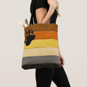 Tote Bag SlipperyJoe's Bear Pride drapeau de la texture du 
