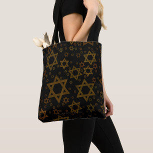 Tote Bag SlipperyJoe's Hanukkah Star David artistique 