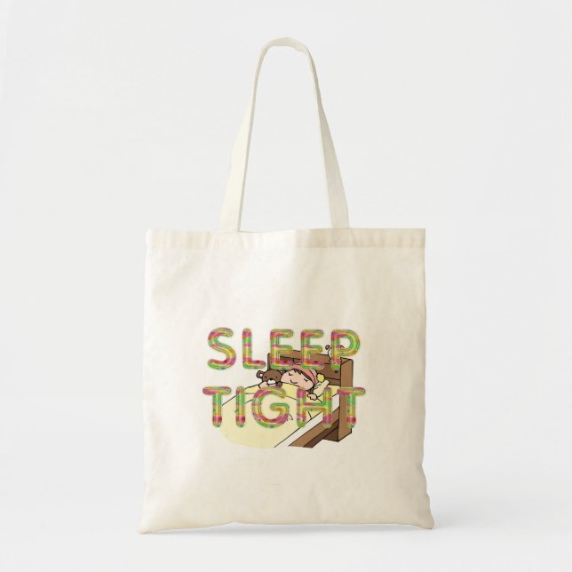 Tote Bag Slogan de sommeil mignon TEE (Devant)