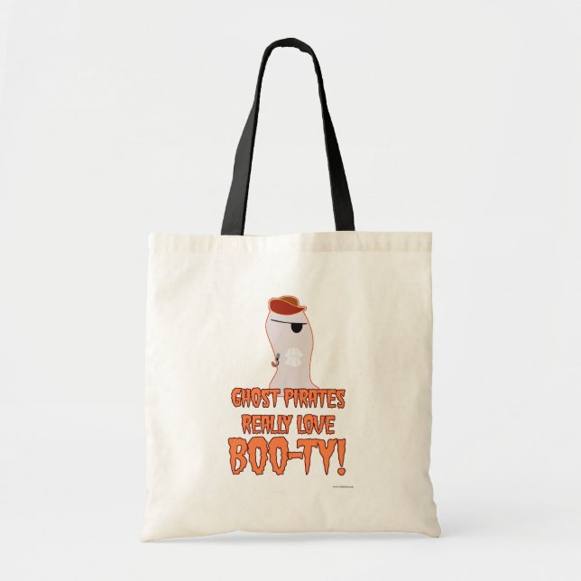 Tote Bag Slogan d'Halloween Pirate Éffrayant mignon (Devant)