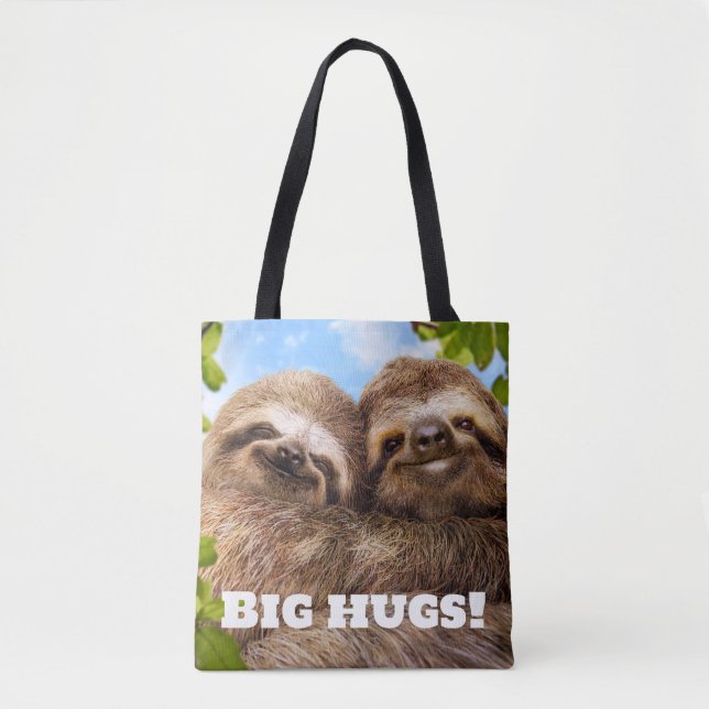 Tote Bag Sloth Couple (Devant)