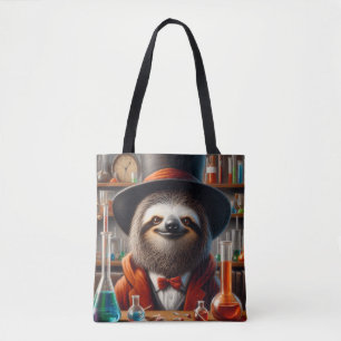Tote Bag Sloth Mad Scientifique
