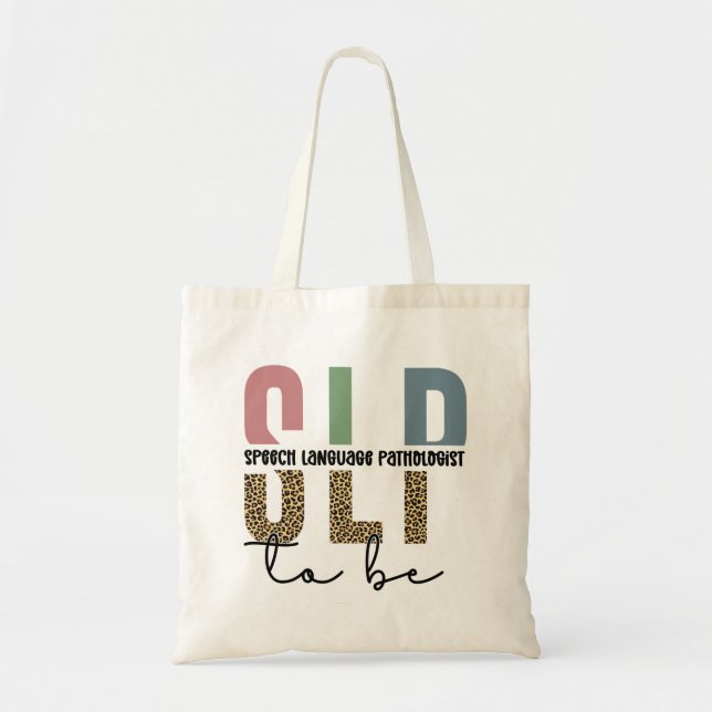 Tote Bag SLP to be - Future Voix Langue Pathologiste cadeau (Devant)
