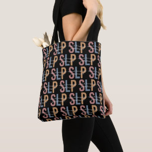 Tote Bag SLP Voix Pathologiste Motif rétro