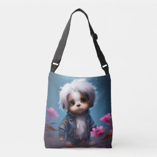 Tote Bag small with white hair