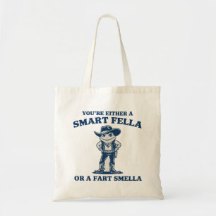 Tote Bag Smart Fella ou Fart Smella Grenouille Rétro Mème D