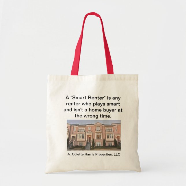 Tote Bag Smart Renter Fourre-tout - Design 3 (Devant)