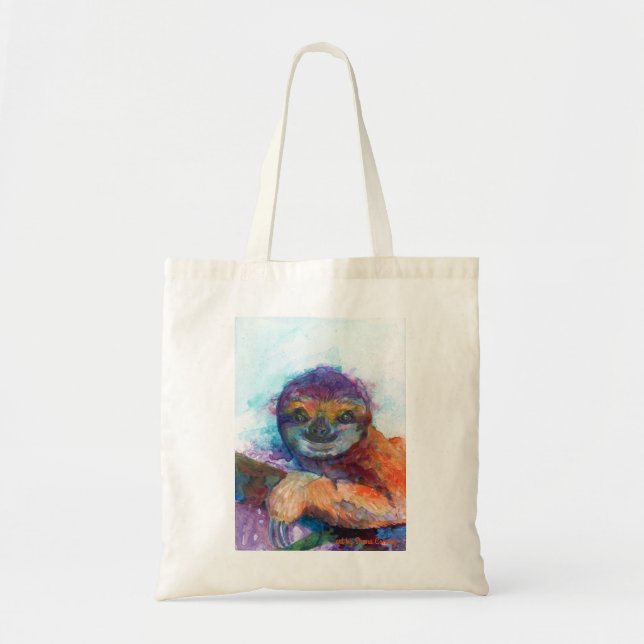 Tote Bag Smile de fentes - aquarelle (Devant)