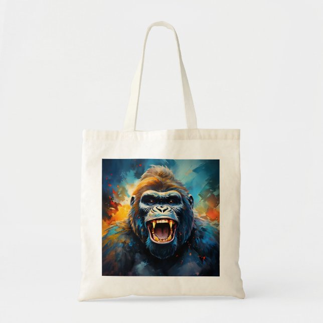 Tote Bag Smiling gorilla (Devant)