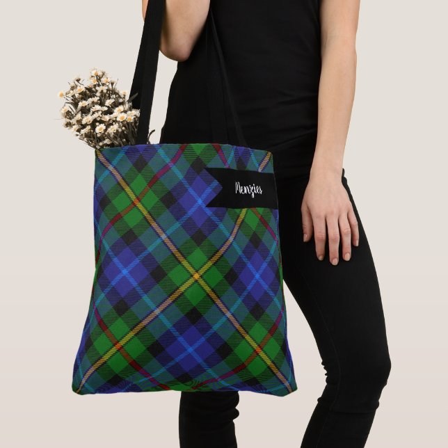 Tote Bag Smith Clan Scottish Tartan Plaid Motif (De près)