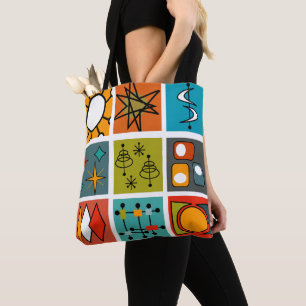 Tote Bag Smorgasbord moderne du milieu du siècle