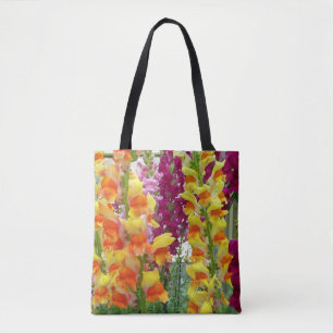 Tote Bag Snapdragons colorés floraux