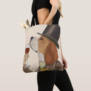 Tote Bag Snob de vin beagle